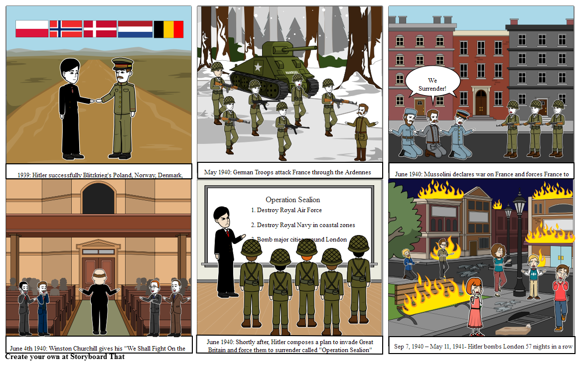 World War II Storyboard by c651dbc9