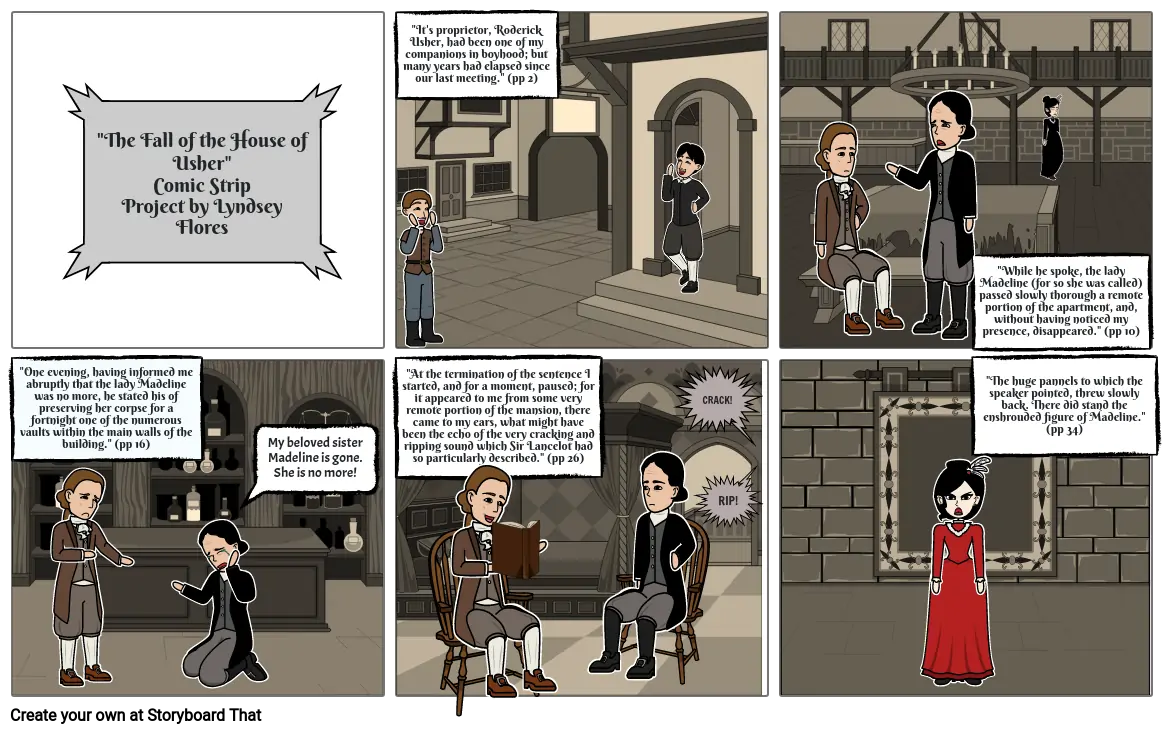 &quot;The Fall on the House of Usher&quot; Comic Strip