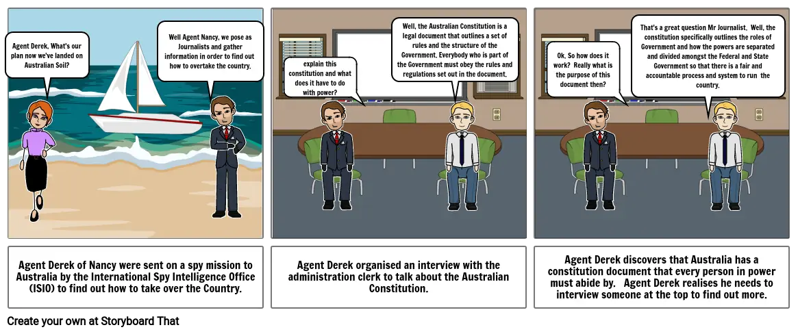 Civics Assessment Comic Strip