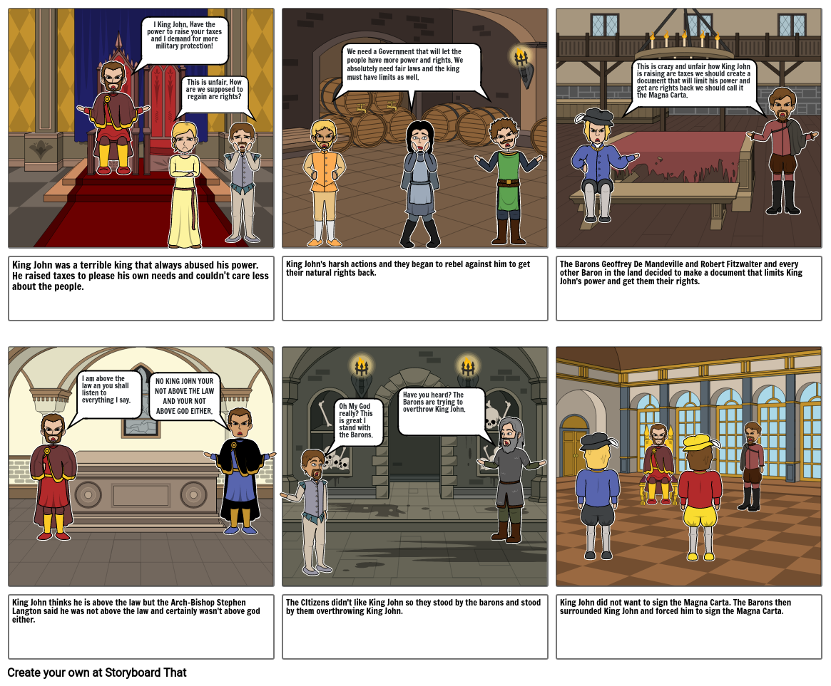 How that Magna Carta was created. Storyboard by c6fa8f24