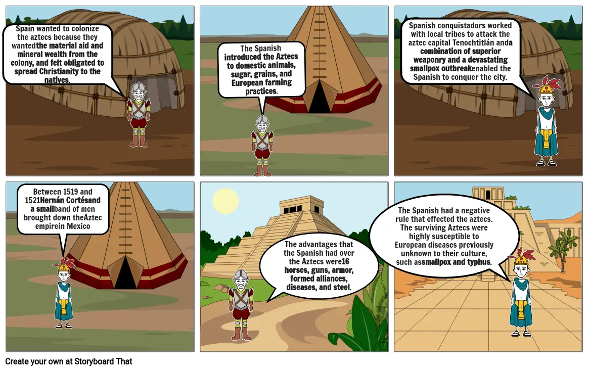 Aztec comic strip