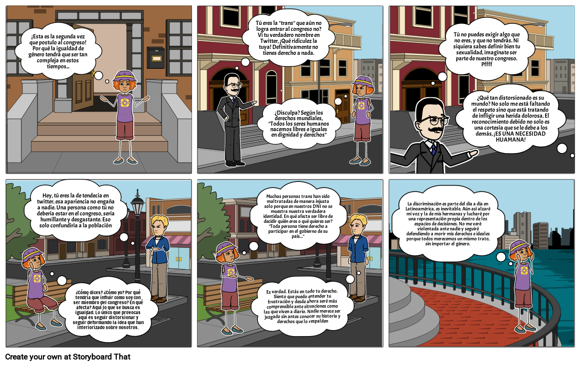 igualdad de genero Storyboard por c72a2c47