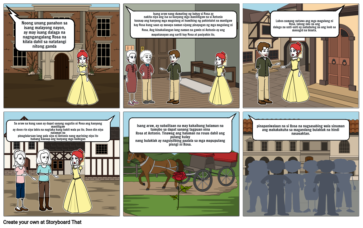 Alamat ng Rosas Storyboard por c7435475