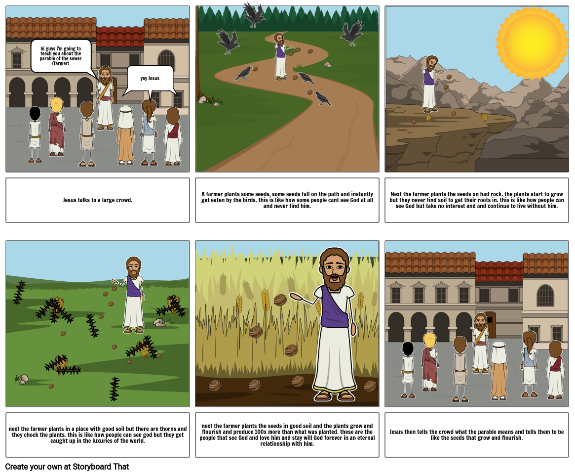 Parable of the Soils Storyboard by c752bc81