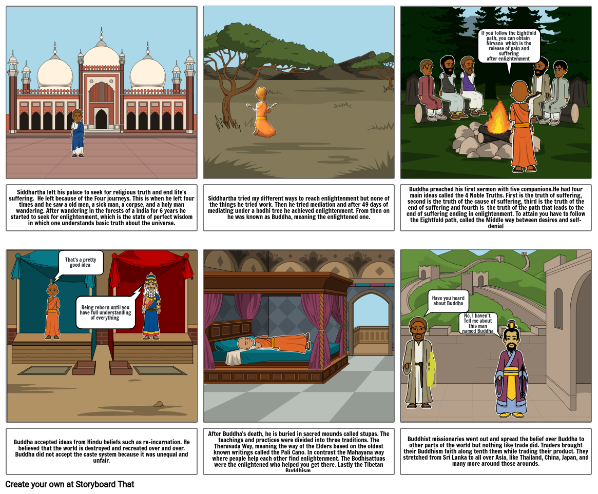 Adventures of Siddhartha Storyboard by c7548cf9