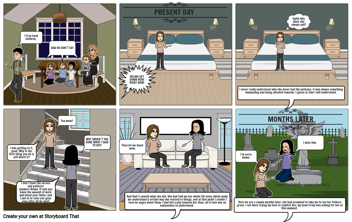 Create Your Own Graphic Novel Pt.2 Storyboard by c763d4d0