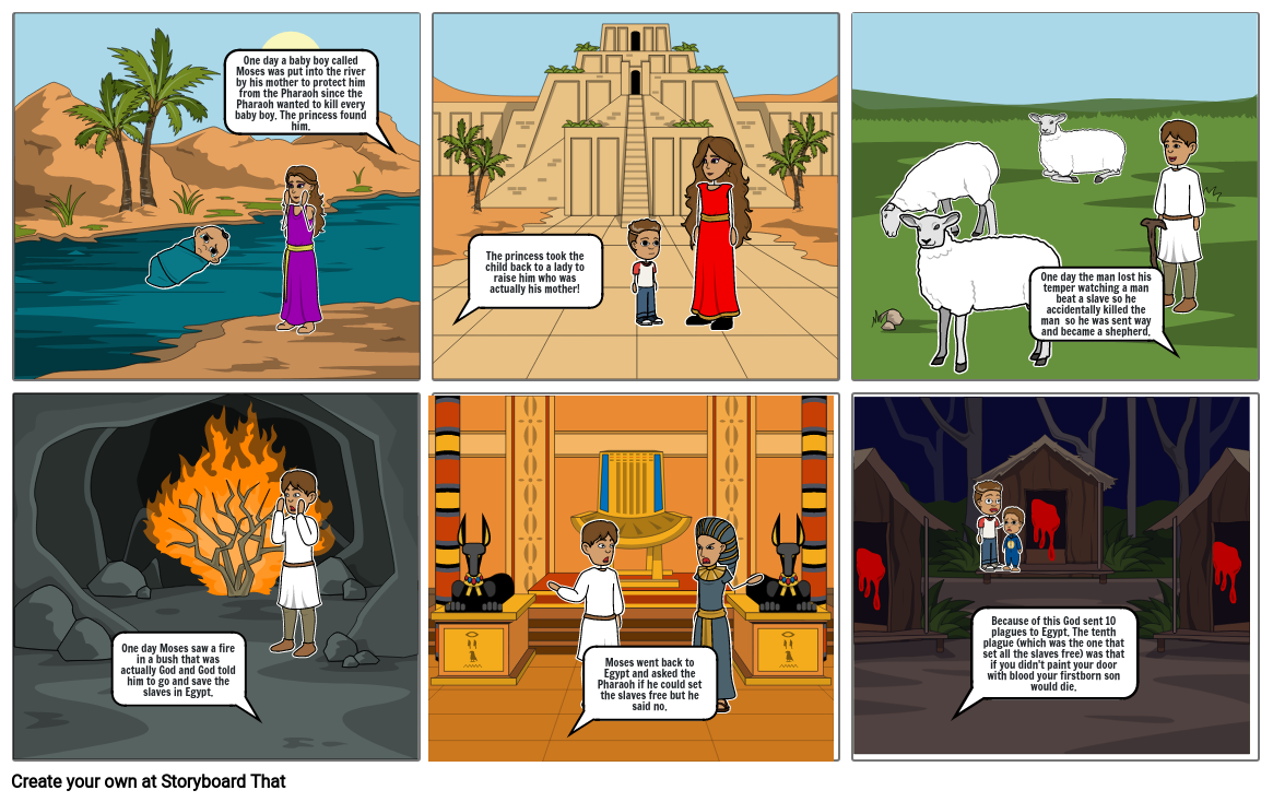 Moses Storyboard by c77dc0c1