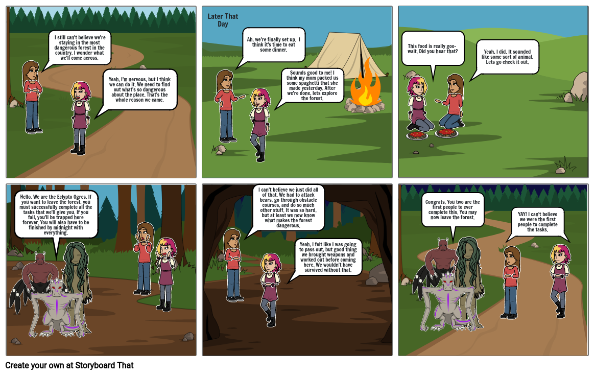 Comic Strip Project Storyboard by c7a304e1