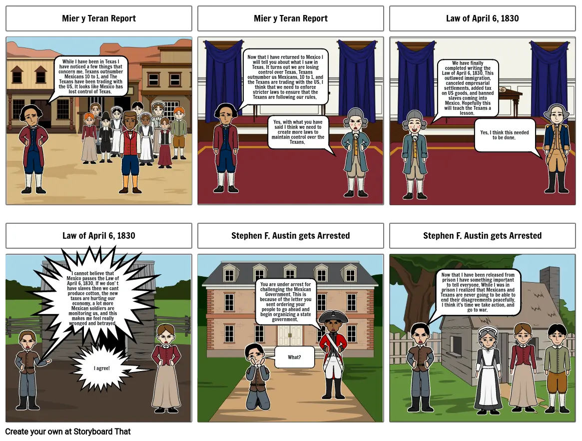 Texas History - Comic Strip