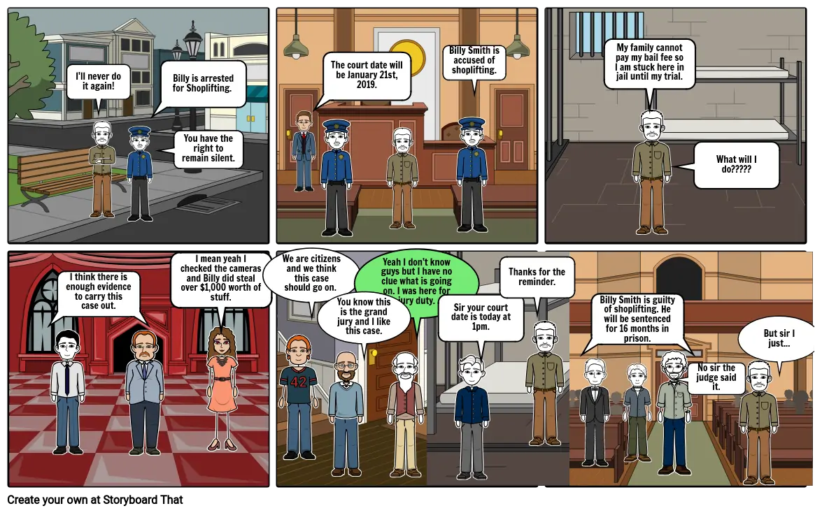 Civics Judicial Storyboard