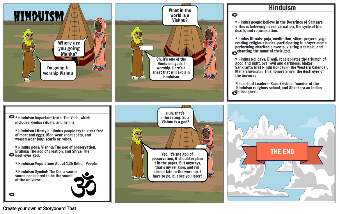 Hinduism Storyboard By C8032592 Hinduism Storyboard By C8032592