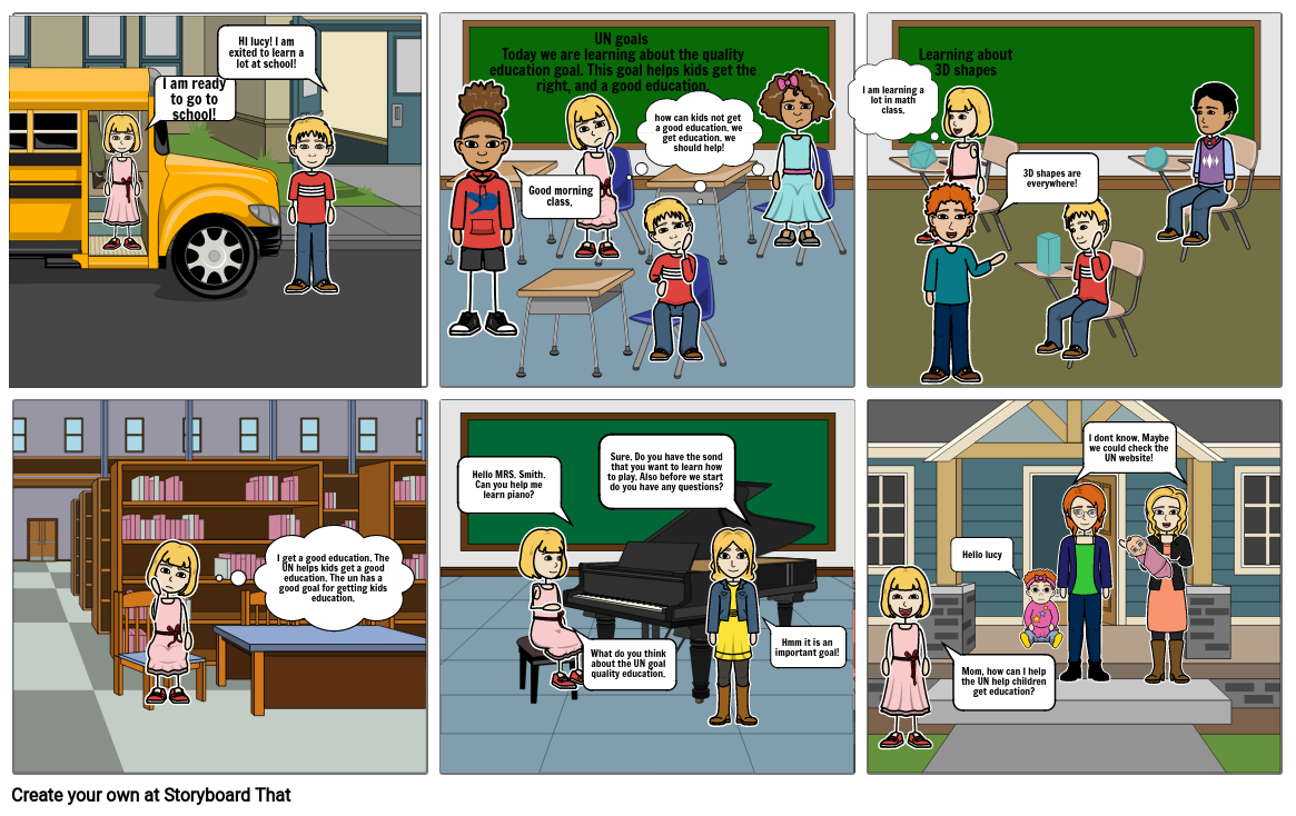 Quality education comic. Storyboard by c82605ba