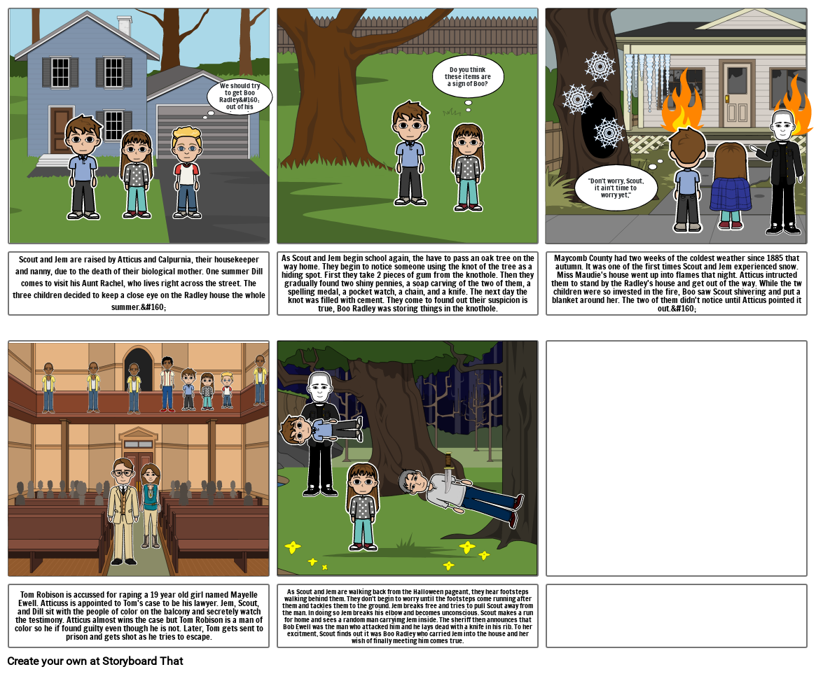 To Kill A Mockingbird Storyboard By C8291caf