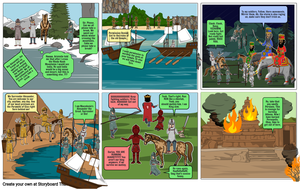 Alexander the Great COnquest Storyboard by c865c52c
