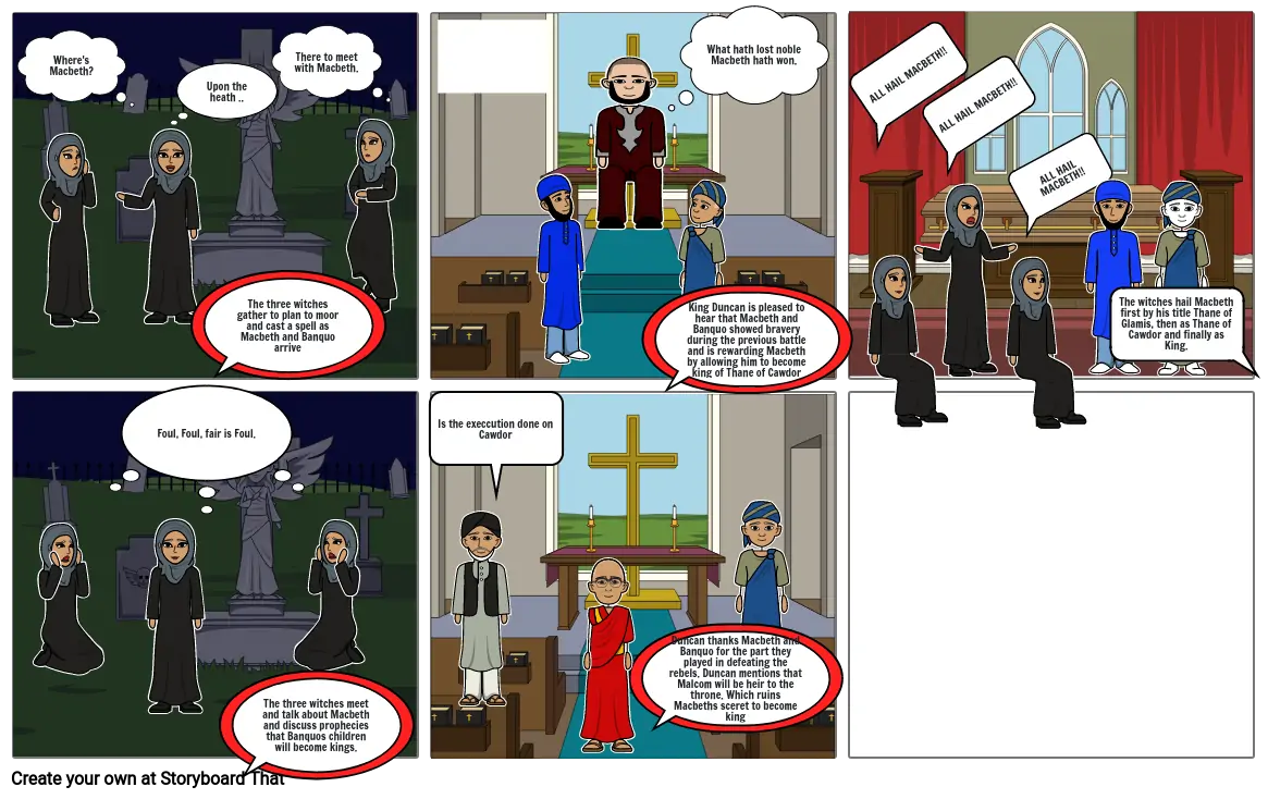 Macbeth Story Storyboard by c8662cb2