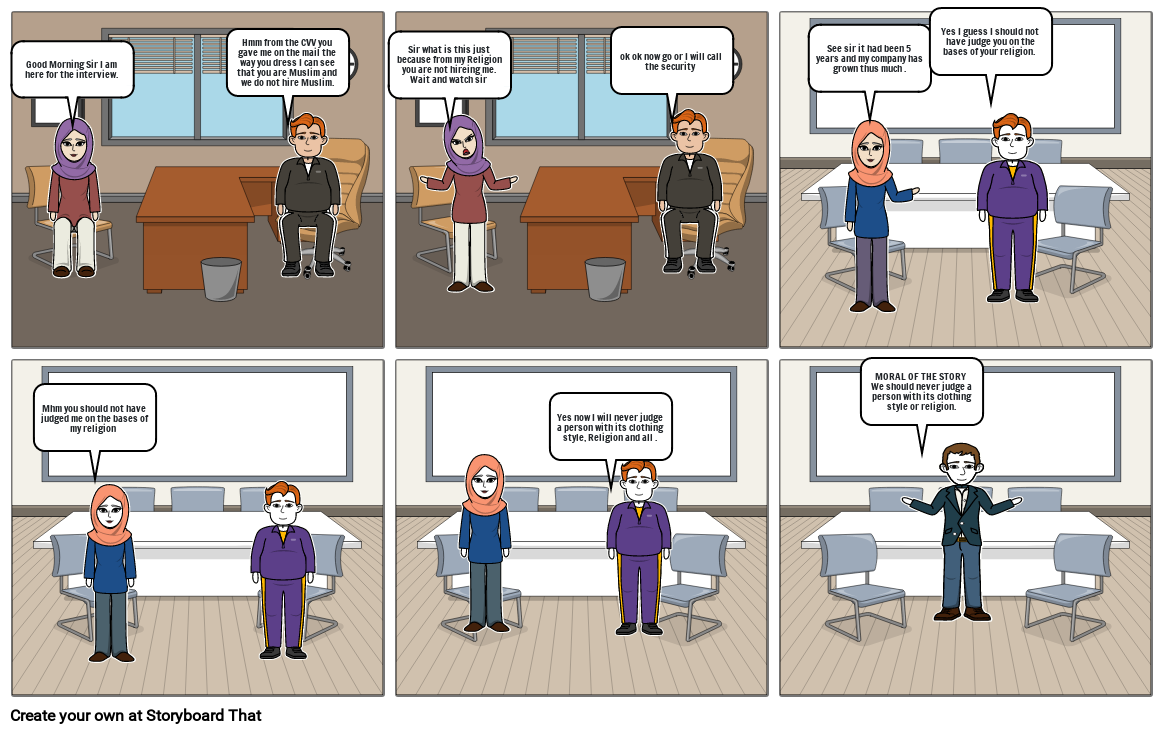 Comic Strip on Religion Storyboard by c8c9e3ec