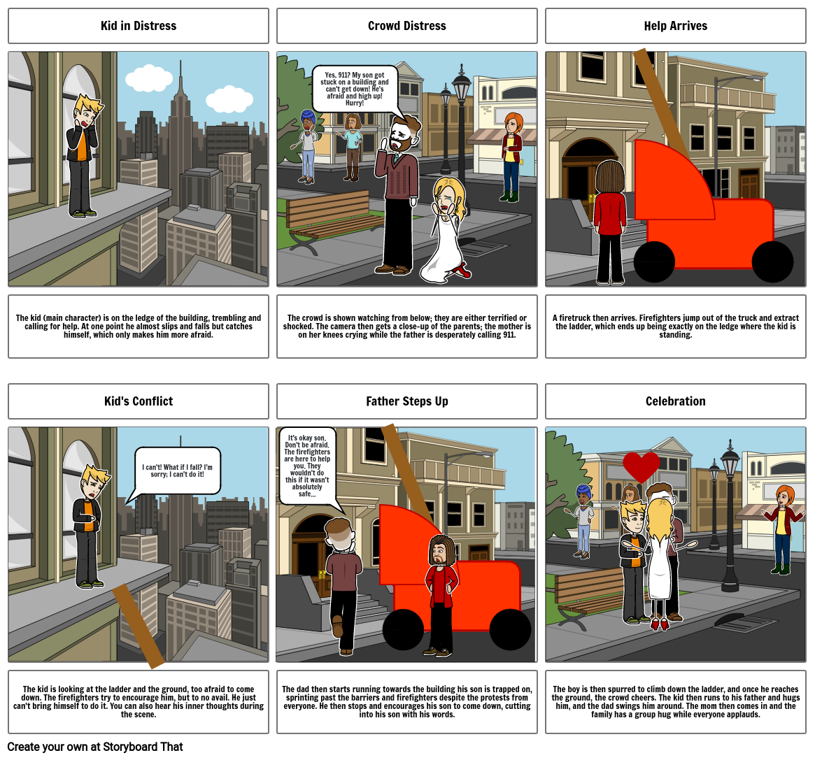 Superhero Saves the Day -Creating Your Storyboard