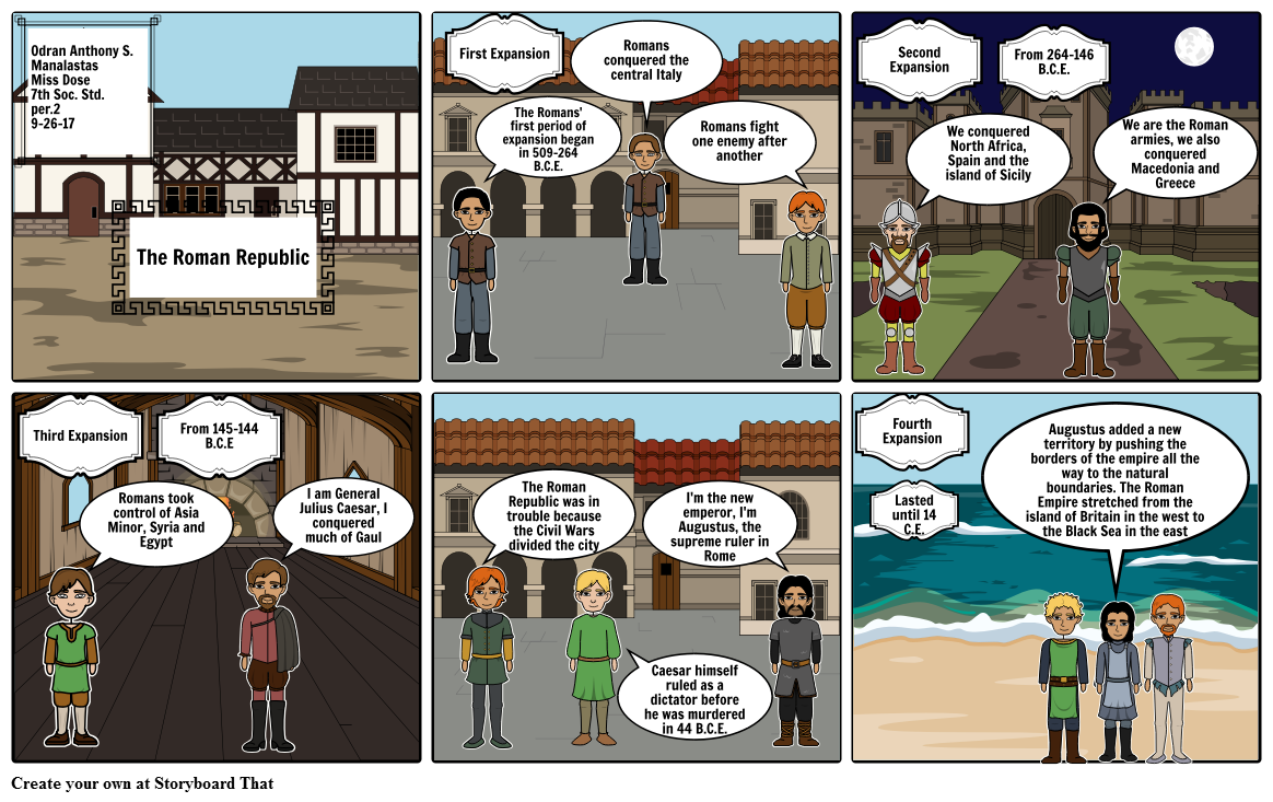 The Roman Republic Storyboard by c956920c5880