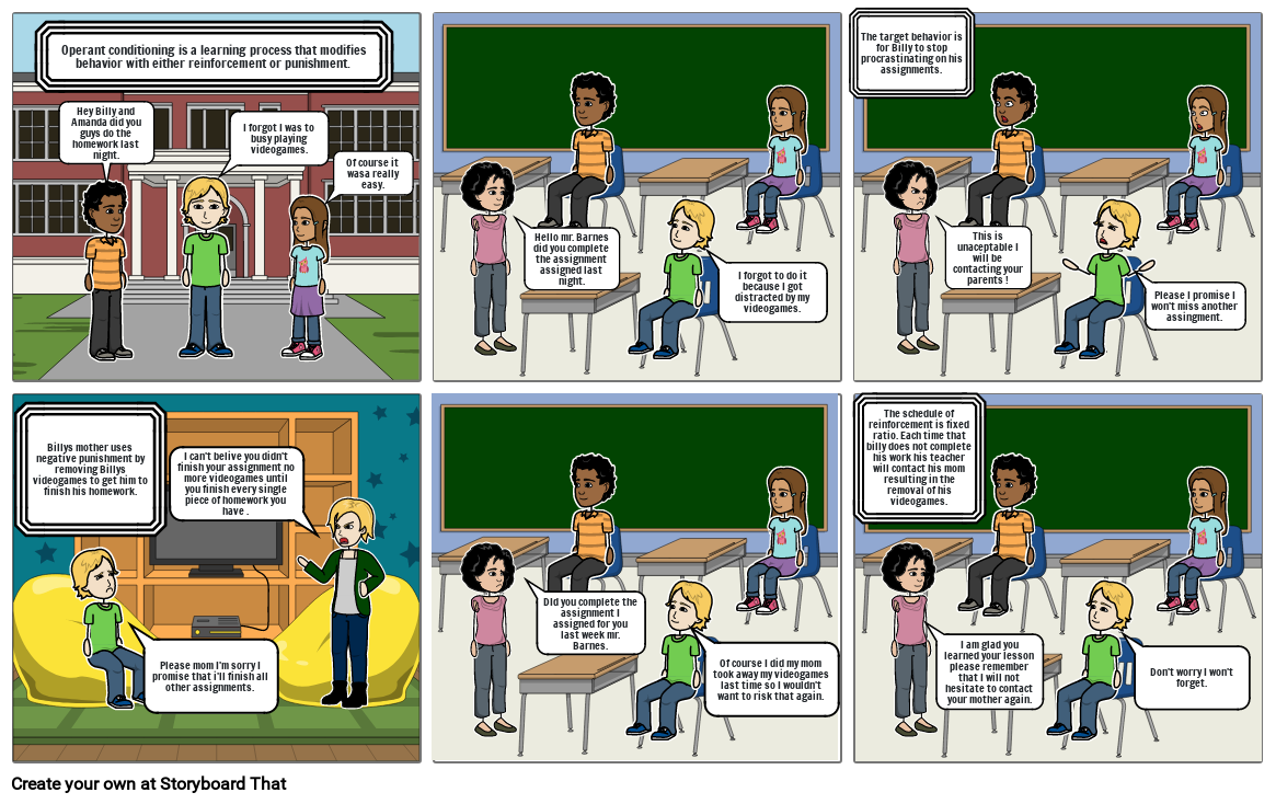 Operant conditioning Storyboard by c97d3eef