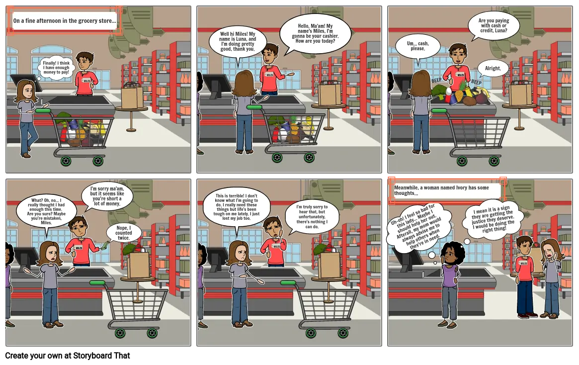 Family Life Unit Task-Grocery Store Conflict (Valerie)