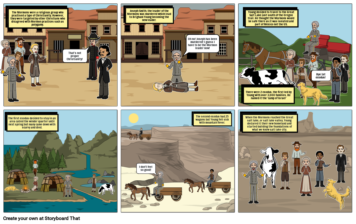 Mormon Migration Storyboard by ca5ac13b