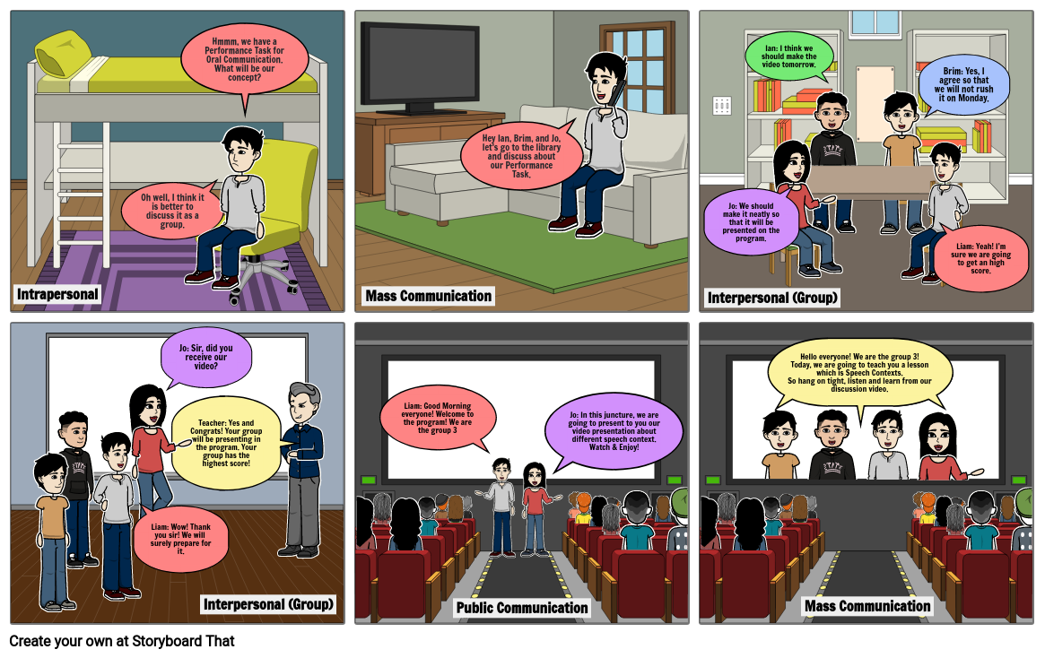 oral communication Storyboard por ca7239c0