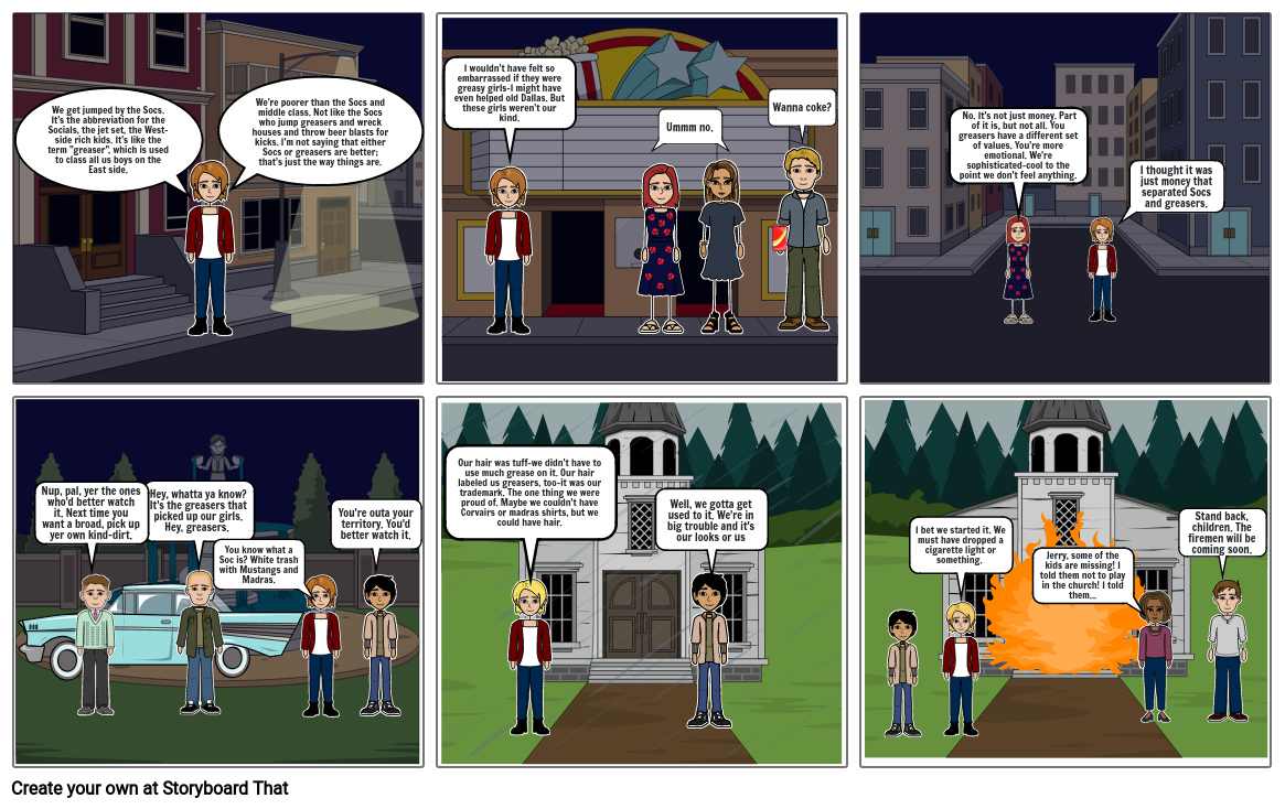 The Outsiders: Divided Communities Storyboard by caac818d