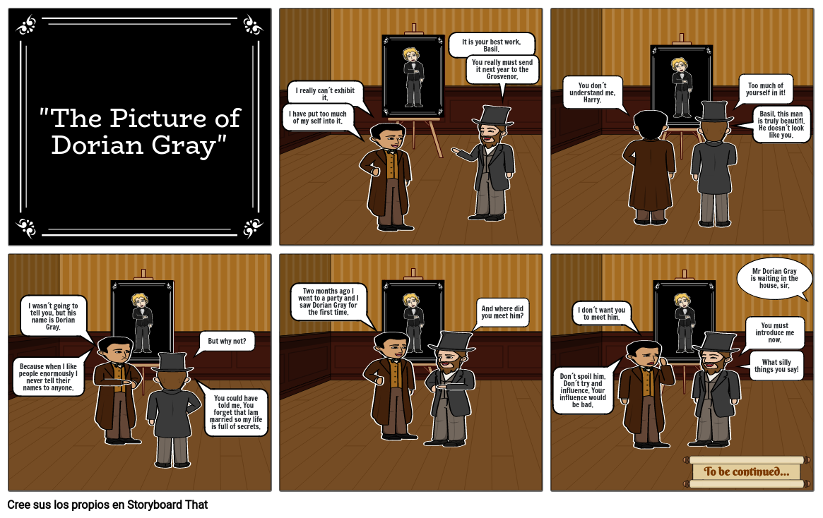 The Picture Of Dorian Gray Storyboard By Cada4ad3 