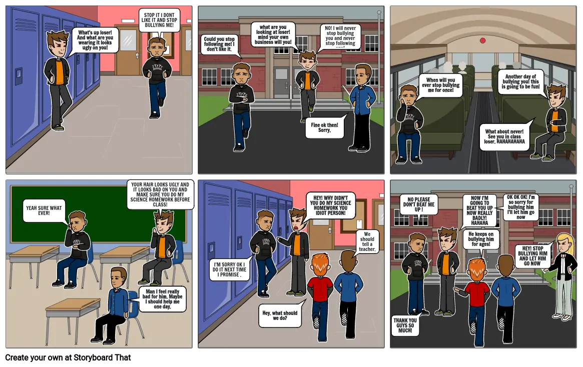 Bullying Storyboard par caelgordon