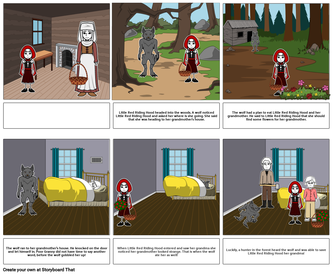 Little Red Riding Hood by Darius Storyboard by calin