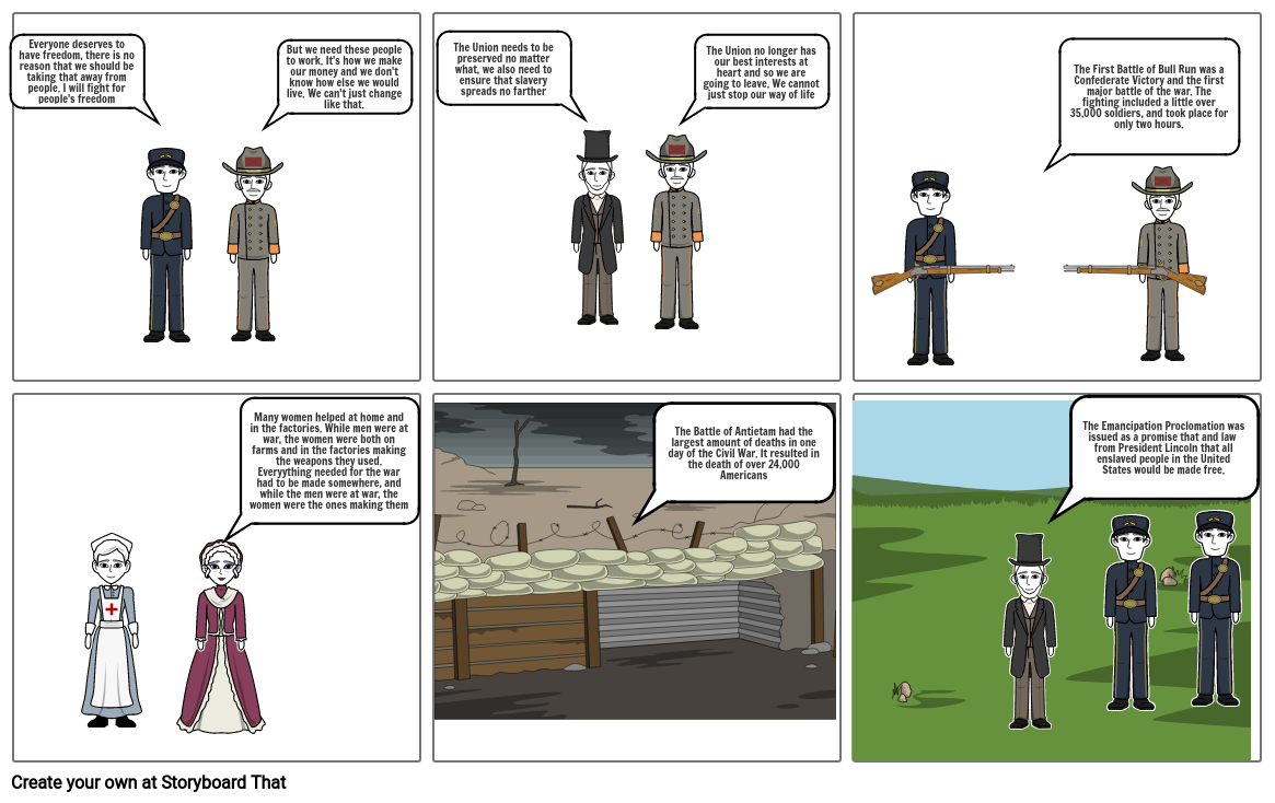 Civil War Storyboard 12 Storyboard By Cameronw 