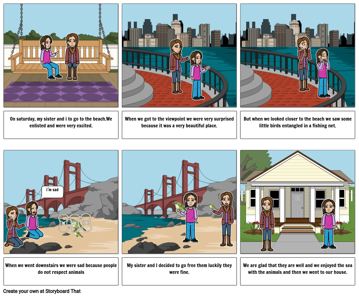 Historieta de ingles Storyboard by camila23stitch