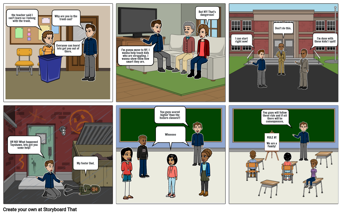 The Ron Clark story Storyboard by carleigh-3