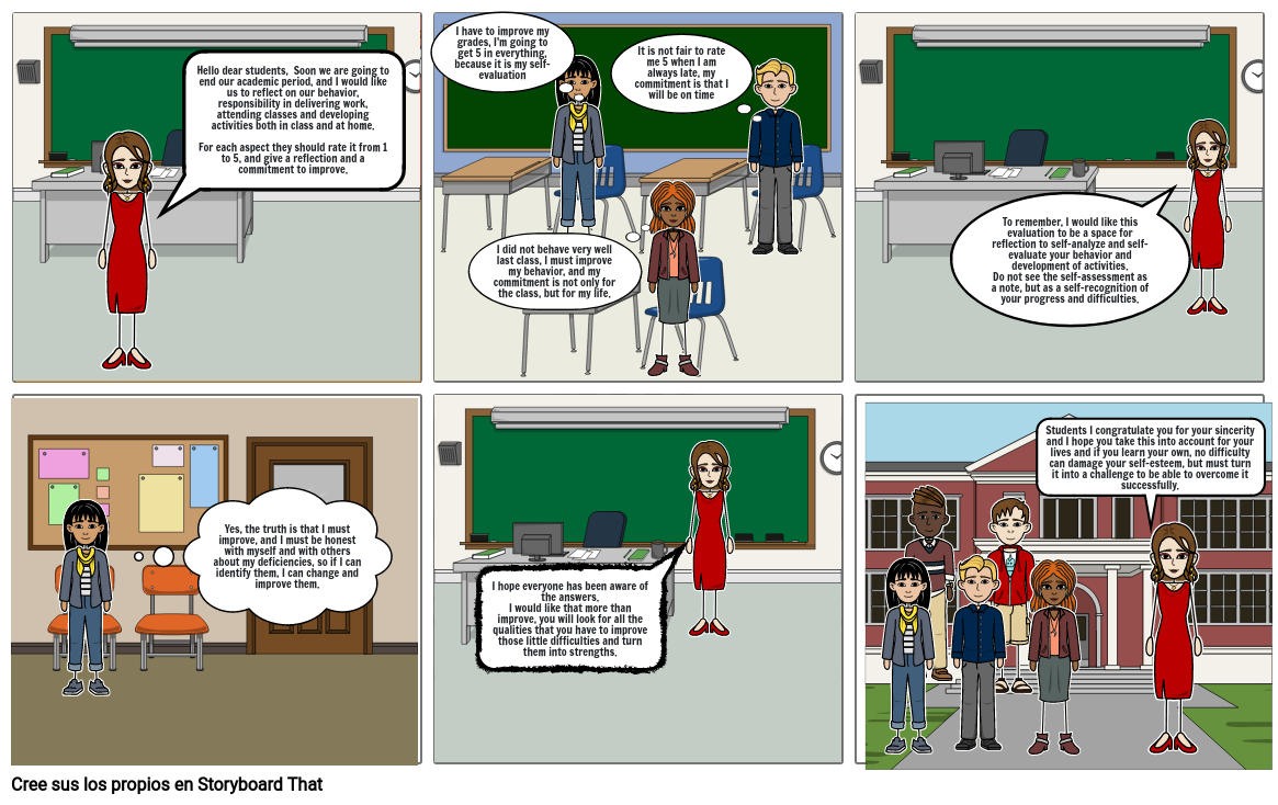 assessment EFL comic Storyboard por carodbz