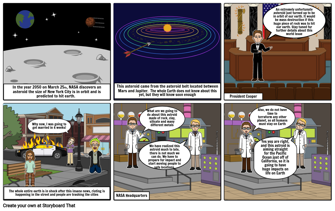 The Astroid Project Storyboard by carterosborne