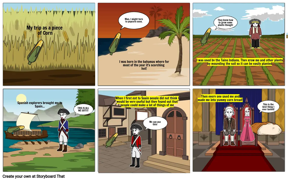 Columbian Exchange Comic Strip