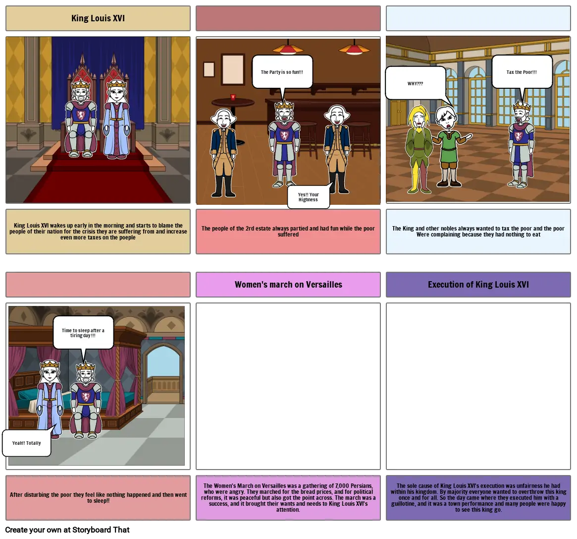 The Third Estate French Revolution Storyboard by cb5834a1