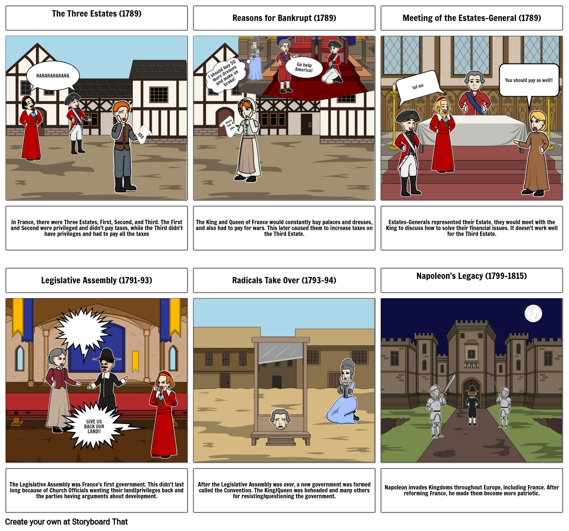 French Revolution Storyboard by cb7bbb47