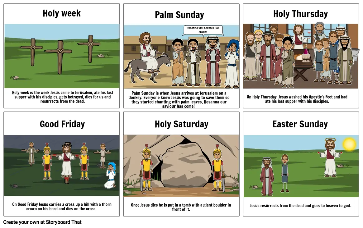 Holy week comic - By Daniel