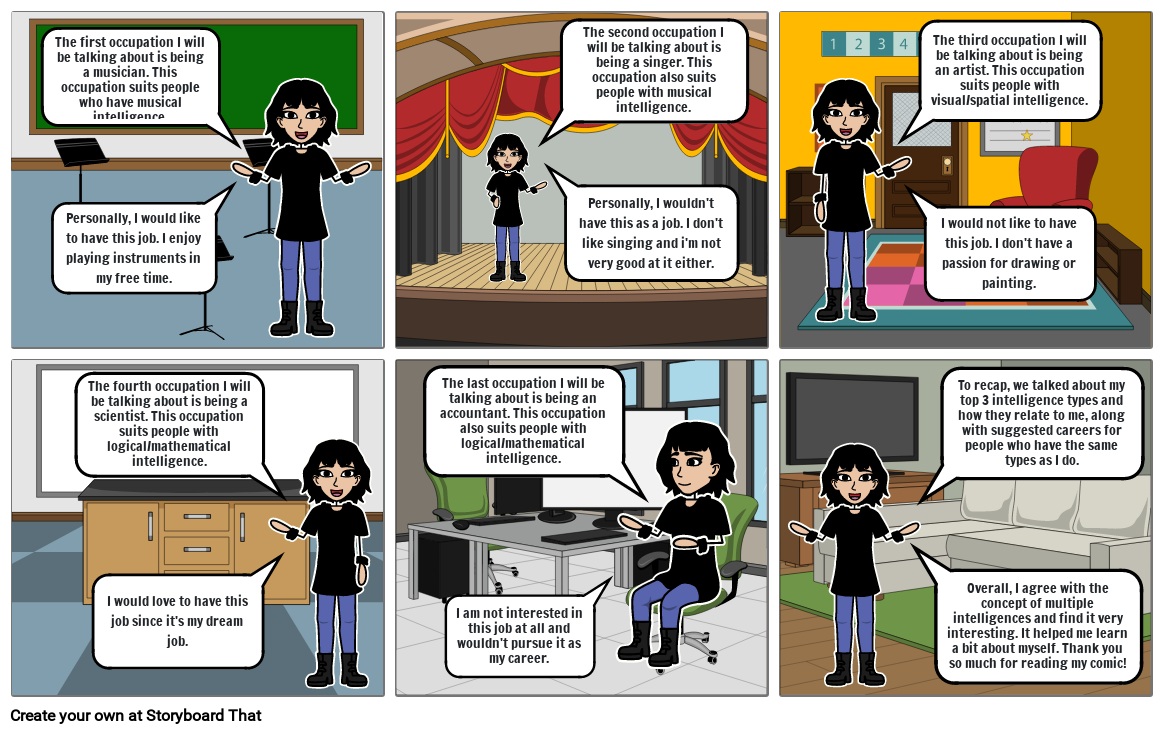 Multiple Intelligences Comic PART 2