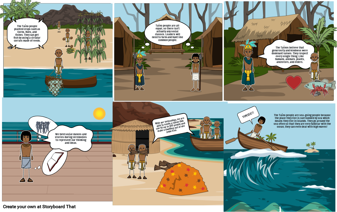 Taino Life Storyboard by cbef3e2b