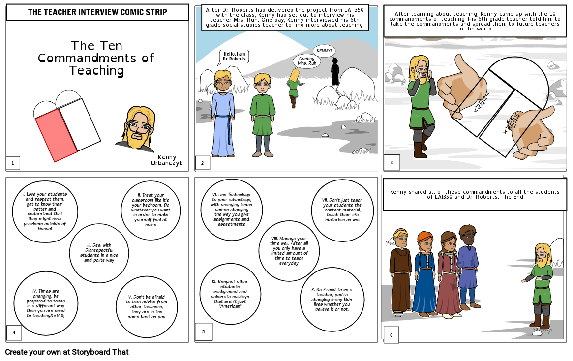 The Teacher Interview Comic Strip