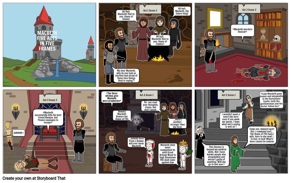 Macbeth Project Storyboard by cc3b9ded