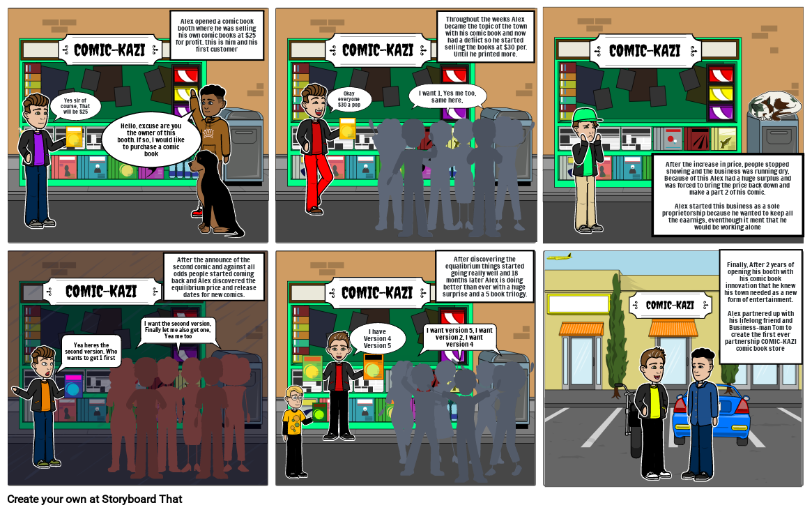 Business comic strip