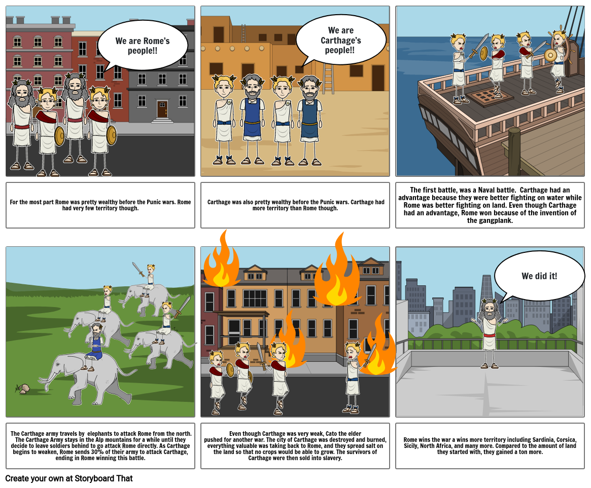 Punic Wars Storyboard by ccb538dd