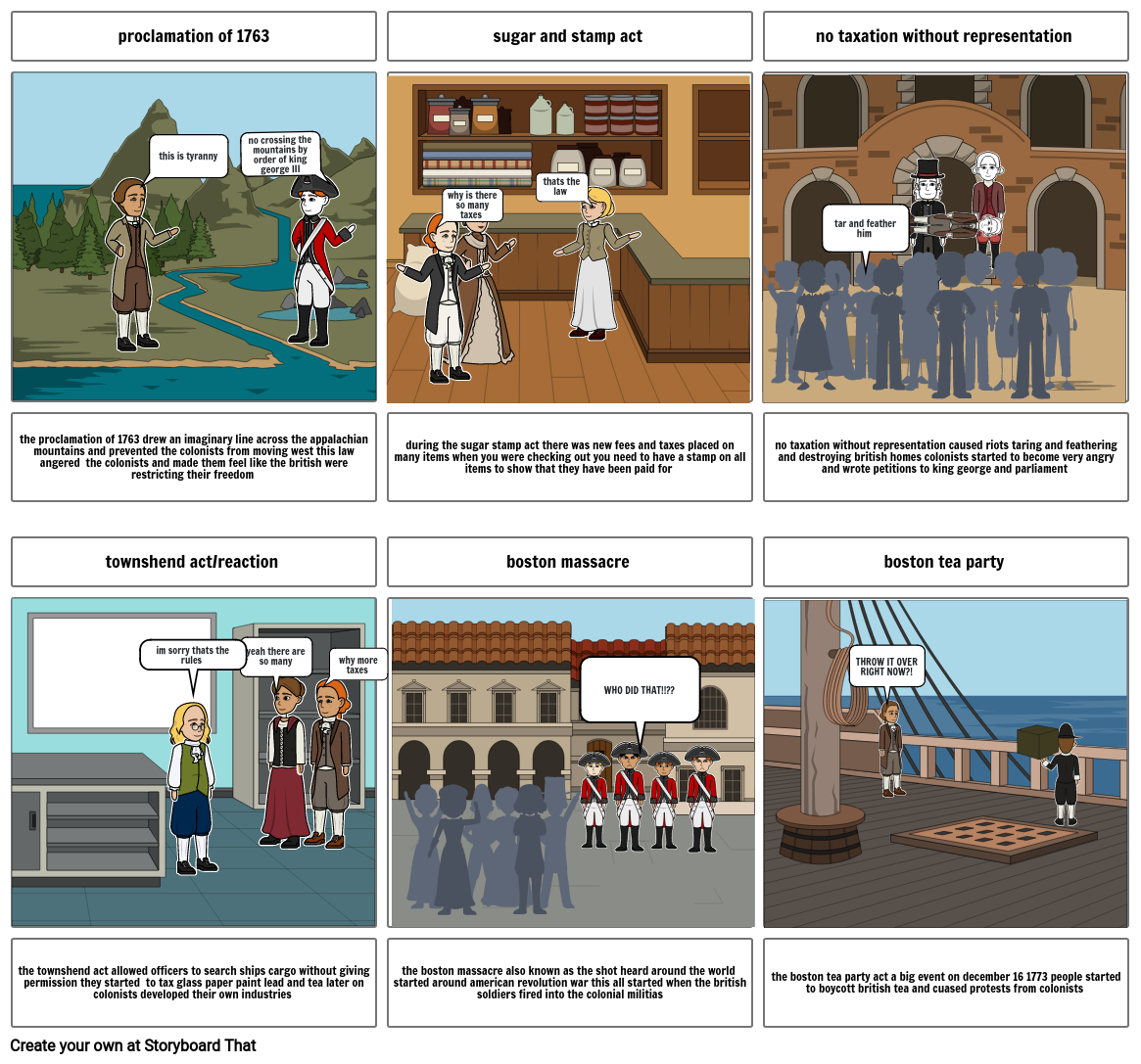 the road to revolution Storyboard by ccd625b1