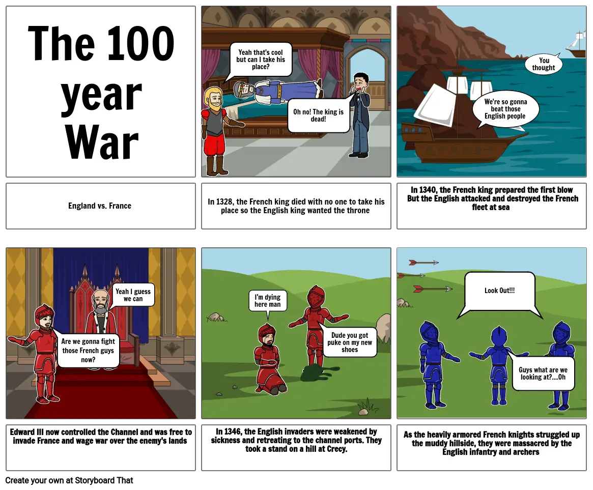 100 year war comic strip