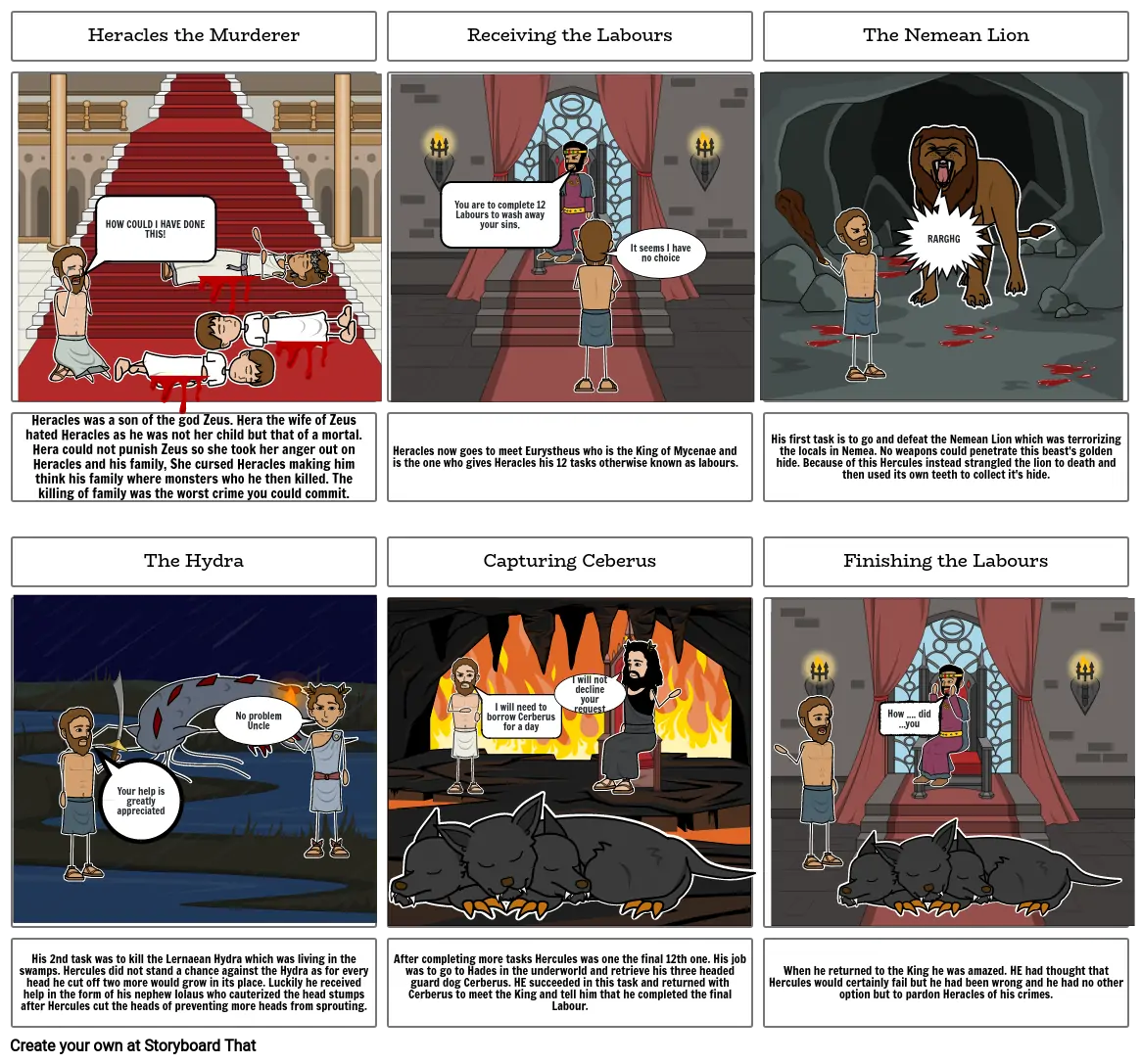 Heracles 12 Labours