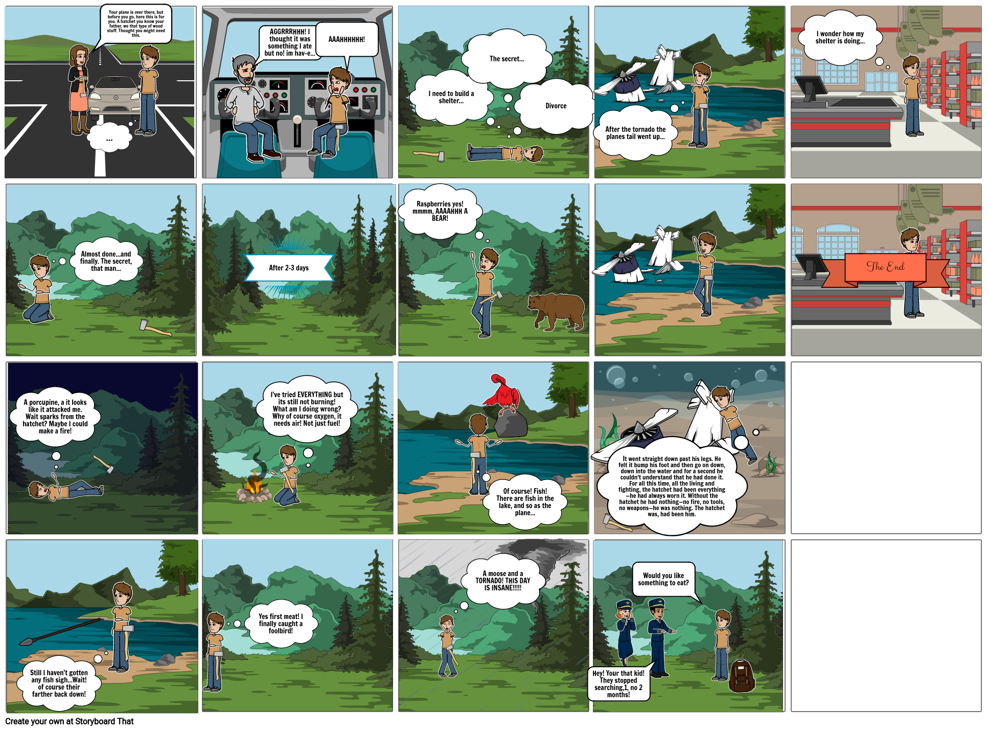 Hatchet Storyboard por cd858115