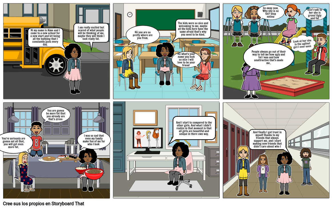 Bullying Storyboard Storyboard by cd8f7fee